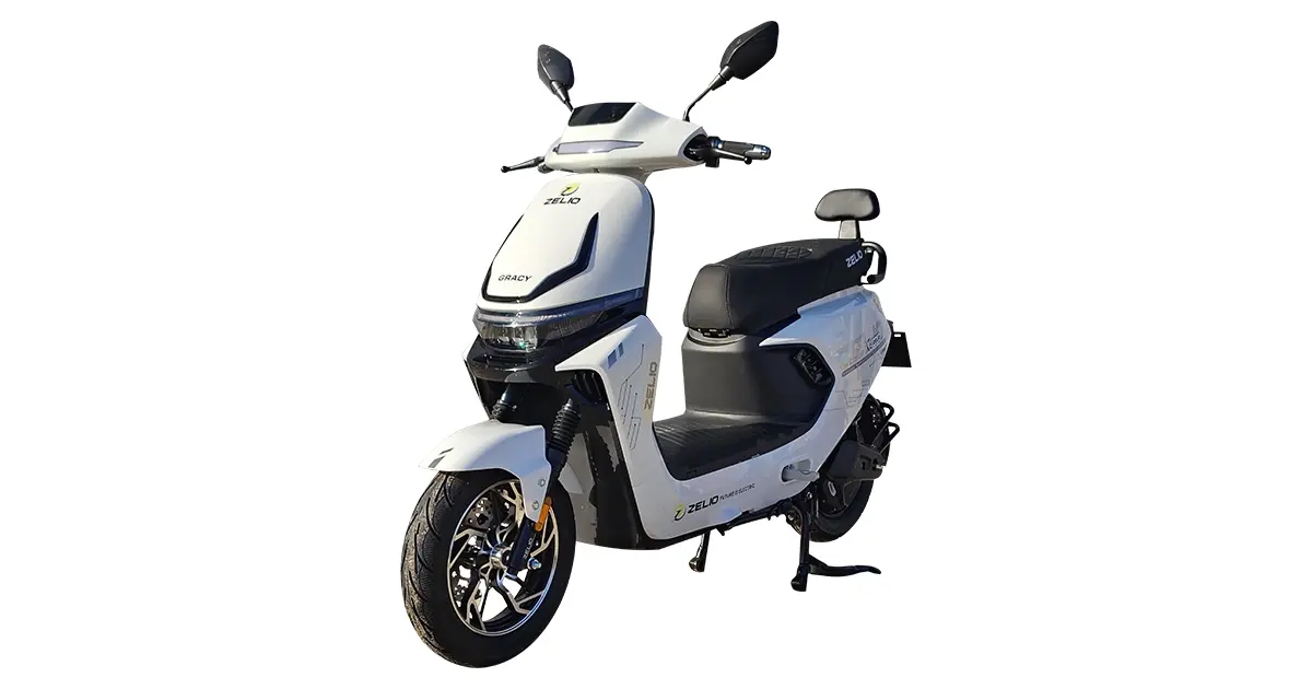 Premium electric vehicle close up